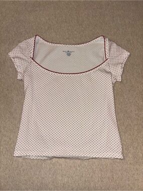 Brandy Melville Top - Red Polka Dot